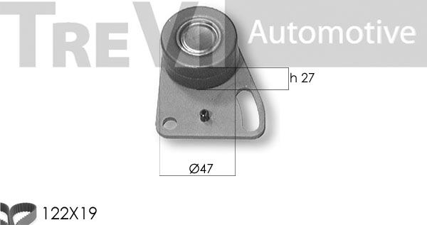 TREVI AUTOMOTIVE paskirstymo diržo komplektas KD1117